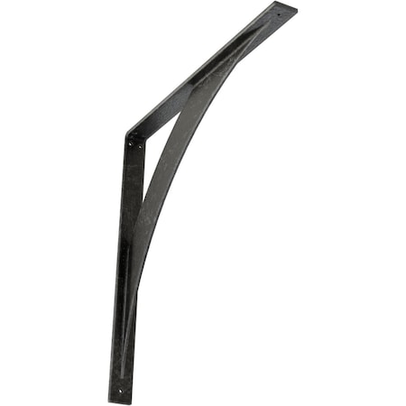 Ekena Millwork Legacy Steel Bracket, Antiqued Silver 2"W x 24"D x 24"H BKTM02X24X24LEASV